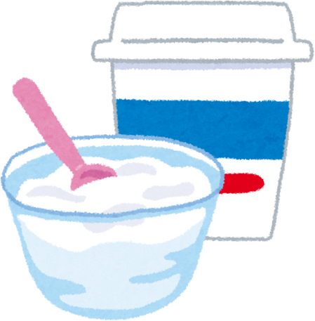 Illustration of Packaged and Bowl Yogurt