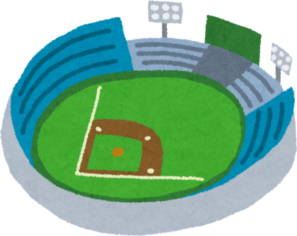 Illustration of Baseball Stadium