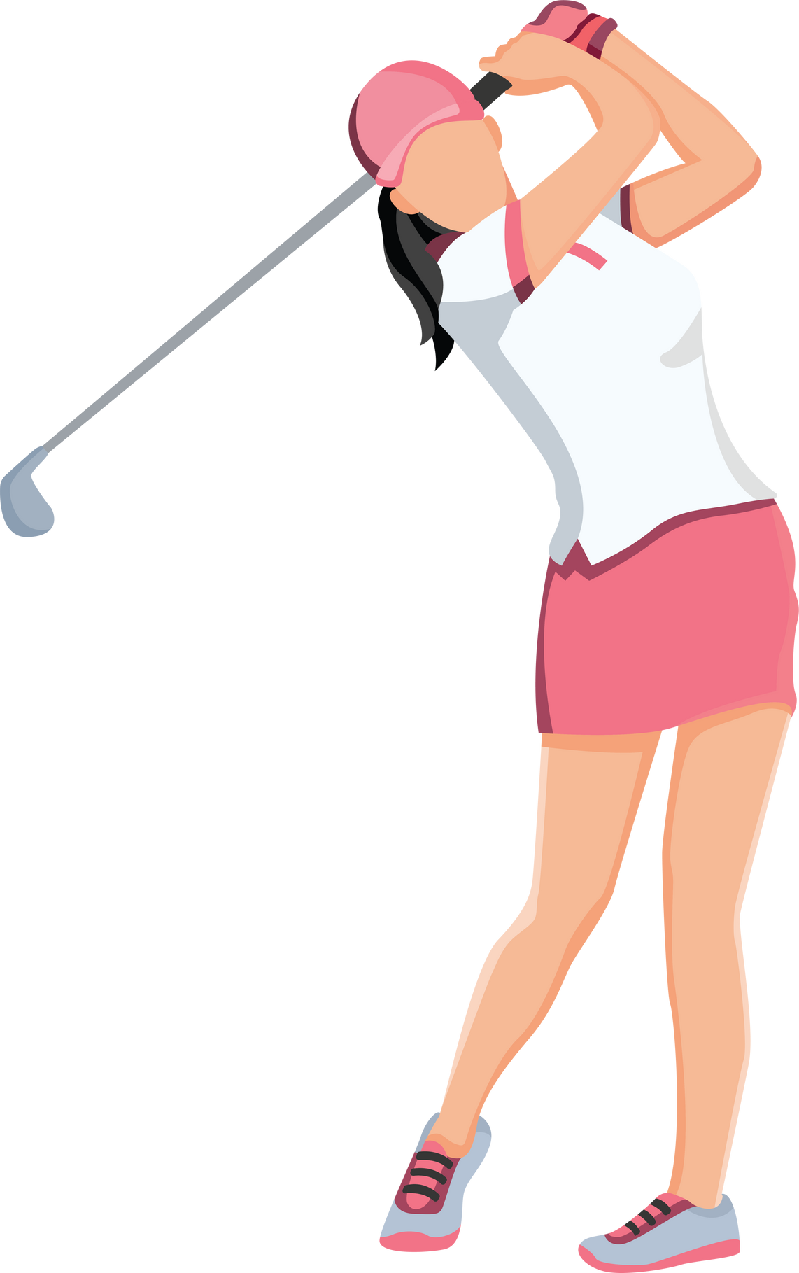 Lady Playing Golf