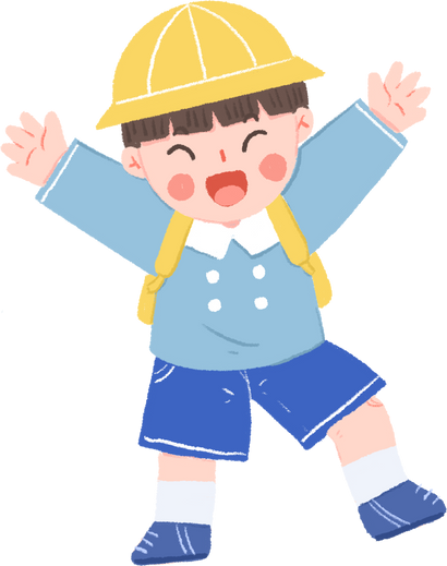 cute happy boy kindergarten uniform